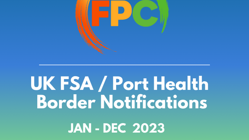 UK FSA / Port Health Border Notifications