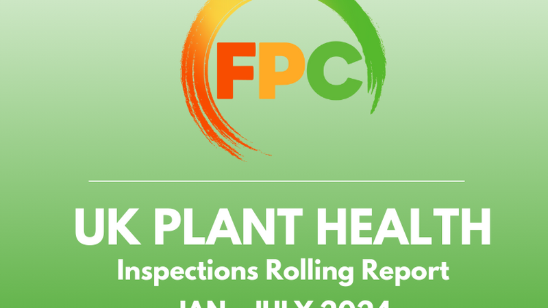 UK Plant Health Inspections - Monthly Rolling Report.